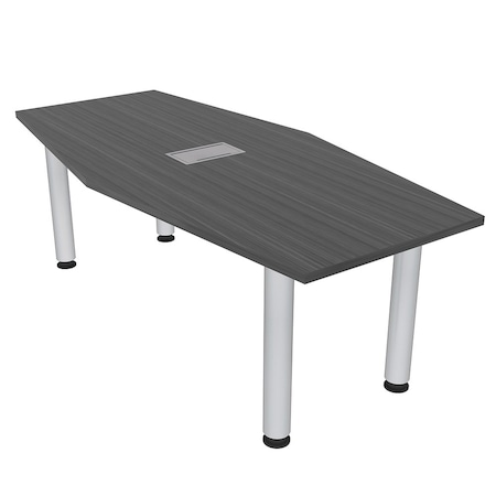 Skutchi Designs 33.5 in W, 59.5 in L, 29 in H, Engineered Wood Top, Grey H-HEXIR-3460PT-AN-EL